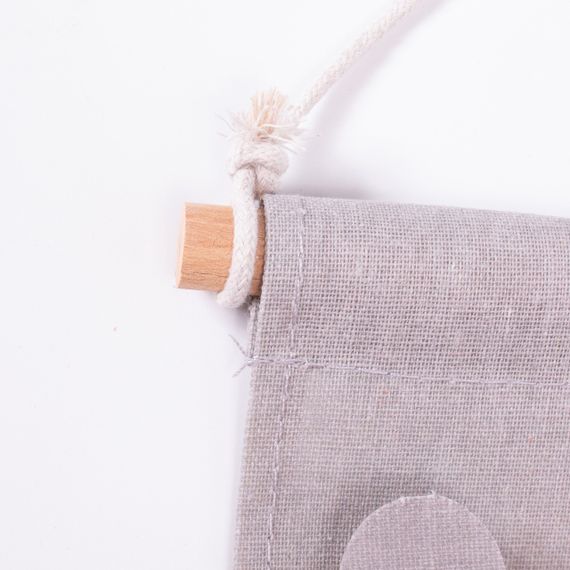 Підвісний органайзер на 3 відділення 28×33 (см) Сірий HP-41-12G | Зображення 2