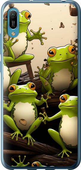 Чехол на Huawei Y6 2019 Жабки "5656u-1666-17620"