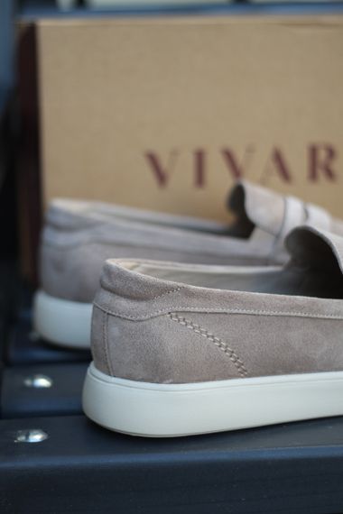 Мужские бежевые лоферы 40 размер | Зображення 4