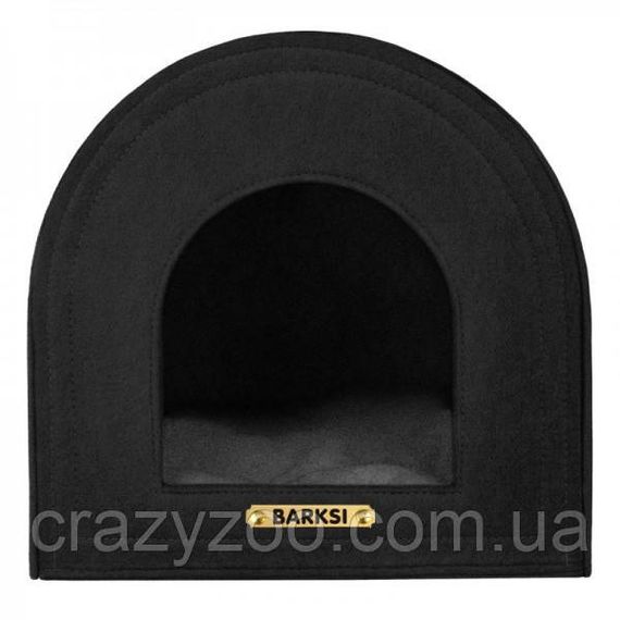 Будиночок для собак та котів Barksi Hutka чорна 40x40x40 2513