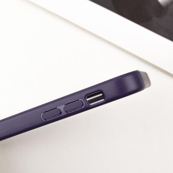 TPU чохол Transparent + Colour 1,5mm для Apple iPhone 12 (6.1") Purple | Зображення 6