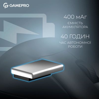 Мышка GamePro Asgard Surt Wireless/Bluetooth/USB Black (GM017B) | Зображення 2