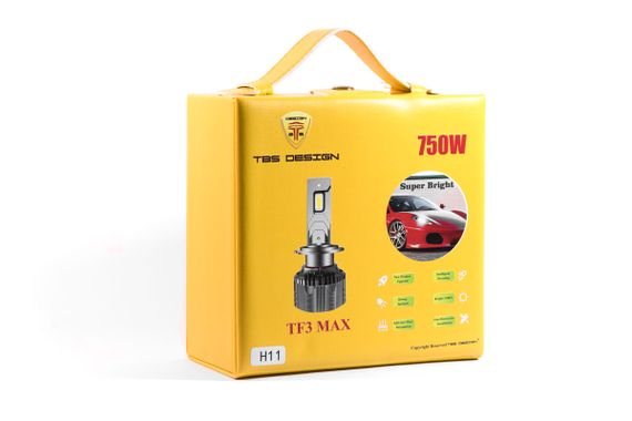 Комплект светодиодных ламп TBS Design TF3 MAX H11 PGJ19-2 9-32V 130W 15000Lm 6000K + CANBUS | Зображення 6