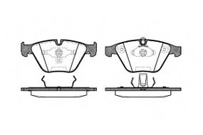 Колодка гальм. диск. BMW 3 (E90), 5 (E60) передн. (вир-во REMSA) REMSA 085700 на BMW 1 купе (E82)