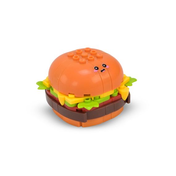 Конструктор дитячий "Western fast food: Hamburger" 1024A-1, пластик, 93 деталі | Зображення 1