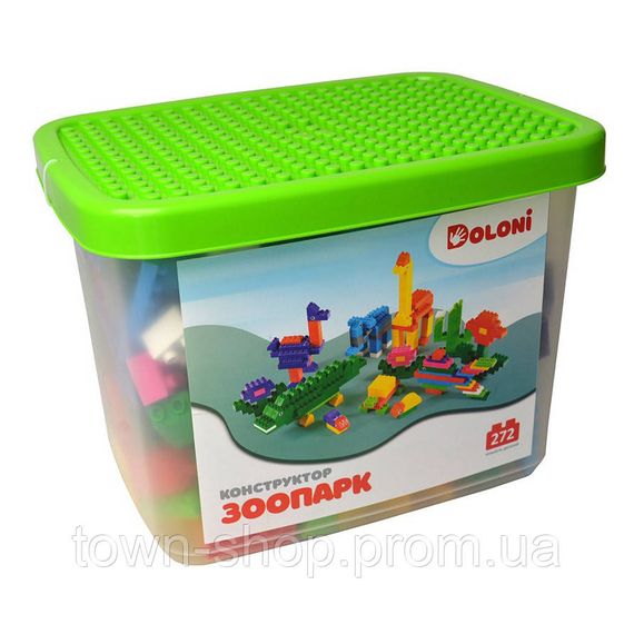 Конструктор "Зоопарк" 013888/40 в пластиковом боксе 272 детали