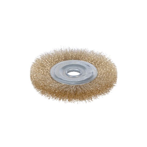Щітка дротяна дископодібна Sigma Ø125мм Ø22.2мм (латунірованная) (9012121)