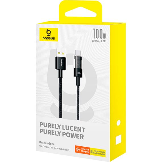 Дата кабель USB 2.0 AM to USB-C 1.0m 100W (20V/5A) Baseus (P10373002111-00) | Зображення 4