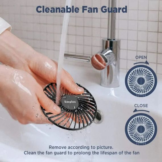 Портативний портативний вентилятор EasyAcc Ручной вентилятор EasyAcc, портативный USB-вентилятор [мощный | Зображення 2