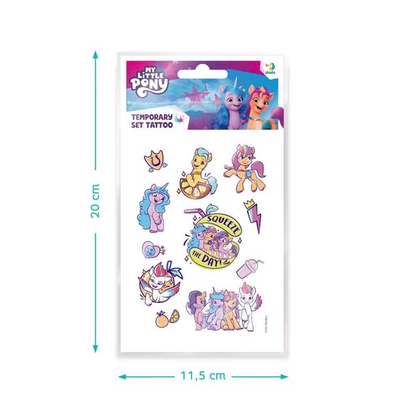 Набір дитячих тимчасових татуювань "My Little Pony" 200438, 4 аркуші | Зображення 3