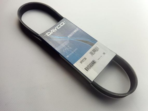 Ремінь генератора струмковий ВАЗ 2110 16v, DAYCO (6PK736) (2110-3701720) | Зображення 2