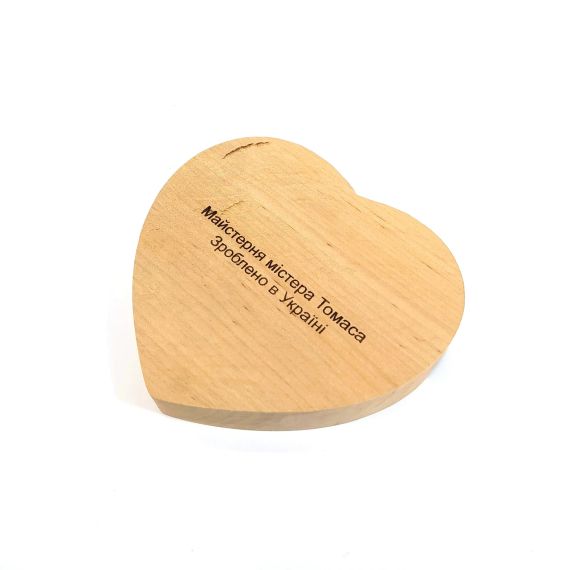Підставка тримач під смартфон планшет Give me your heart 10х11х2 см Майстерня містера Томаса Дерево | Зображення 5