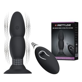 Анальний стимулятор з вібрацією і ротацією BI-040052W Sex Aura