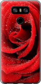 Чехол на LG G6 Красная роза "529u-836-17620"