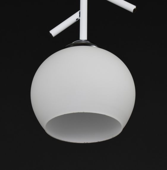 Люстра стельова на 1 лампочку 27807 Білий 26х13х13 см. | Зображення 1