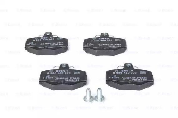 Колодки гальмівні дискові NISSAN ALMERA задн.  BOSCH (0986460993) | Зображення 5