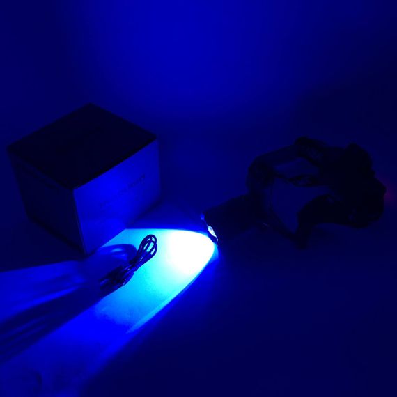 Ліхтар налобний PLD-8059-P50-UV, потужний акумуляторний ліхтарик налобний, налобний ліхтар яскравий | Зображення 4