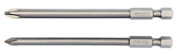 Набір біт насадка викрутки 1/4" PH1/2х100 мм 2 штуки YATO YT-0488