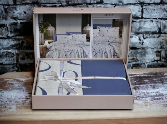 Постельное белье First Choice Ranforce 200 х 220 см Alfeo Aura | Зображення 1