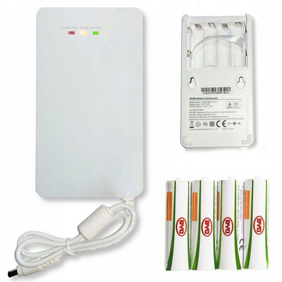 Адаптер резервного живлення для роутера 12В + 4 акумулятори АА, BBU15-DT / Міні упс / Повербанк для роутера