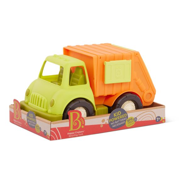Игровая orange-lime машинка Эко-Мусоровоз | Зображення 3