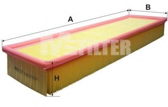 Фільтр повітряний AUDI 100 (вир-во M-Filter) MFILTER K189 на AUDI 500 (44, 44Q, C3)