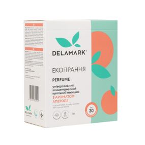 Універсальний концентрований пральний порошок DeLaMark з ароматом аперолю 1 кг (4820152332509)