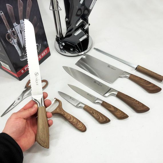 Набор ножей для каждой кухни UNIQUE UN-1833, Набор ножей для поваров литых кухни TZ-77 | Зображення 5