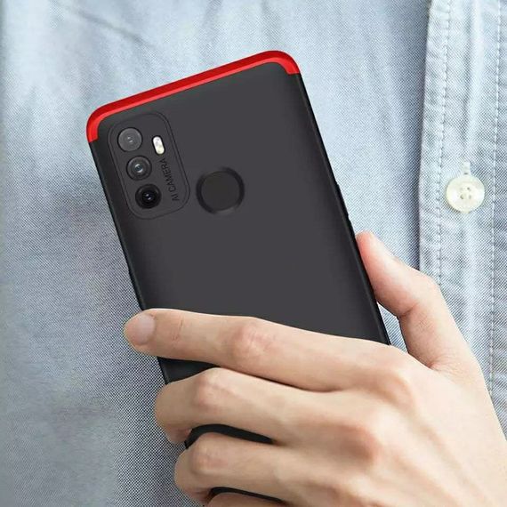 Чохол GKK 360 градусів для Oppo A53 колір Чорний | Зображення 4