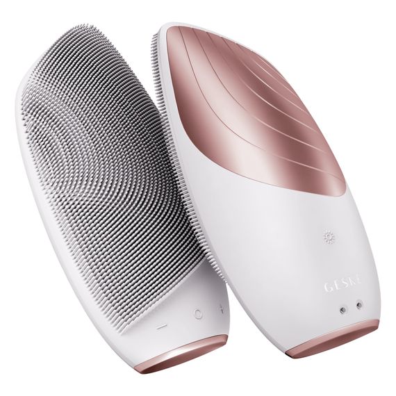 Електронна звукова термо щітка для обличчя GESKE Sonic Thermo Facial Brush 6в1 starlight | Зображення 5