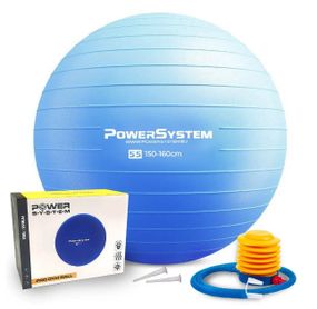 М'яч для фітнесу (фітбол) Power System PS-4011 Ø55 cm PRO Gymball Blue (PS-4011_55cm_Blue)