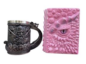 Подарунковий набір Кухоль 3D Корабель Вікінгів і Блокнот 3D «Дракон Єдинорога»