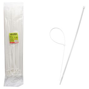 Хомут пластиковий Alloid 7.6 х 500 100 шт./уп. білий