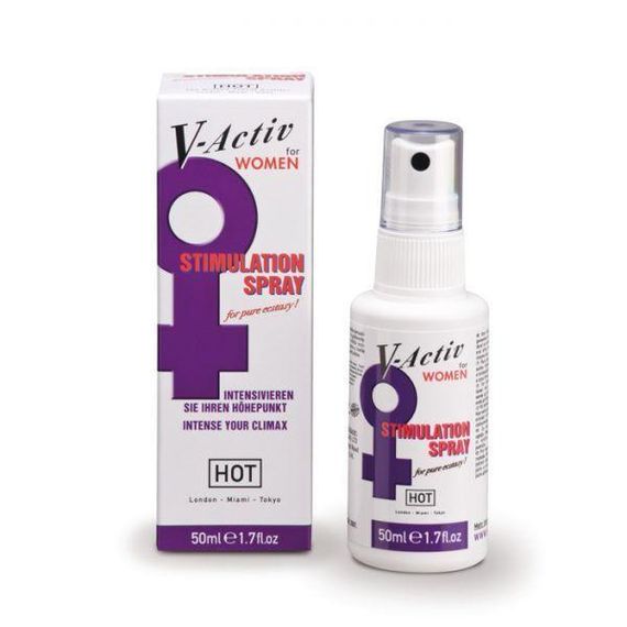 Спрей збудливий для жінок HOT V-Activ, 50 мл Sex Aura
