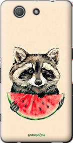 Чохол на Sony Xperia Z3 Compact D5803 Єнотик з кавуном "4605u-277-2448"