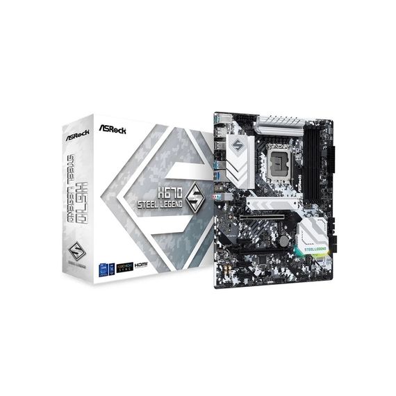 Материнська плата ASRock H670 STEEL LEGEND | Зображення 1