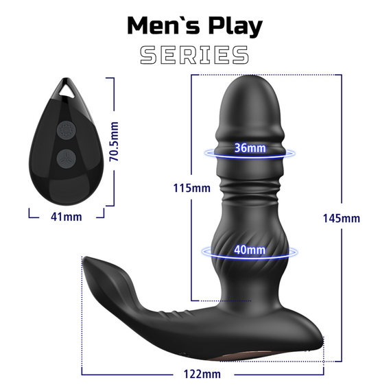 Масажер простати з пультом керування EROSPACE MEN'S PLAY B4 | Зображення 6