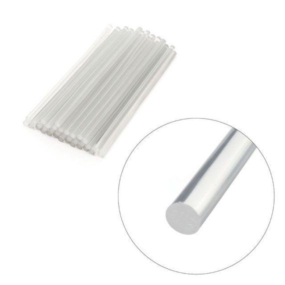 Комплект стрижнів клейових прозорих 11,2*300 мм, 1 кг INTERTOOL RT-1026 | Зображення 1