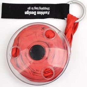 Складная компактная сумка-шоппер Shopping bag to roll up Красная