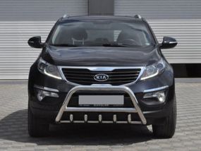 Кенгурятник WT003 (нерж.) для Kia Sportage 2010-2015 гг