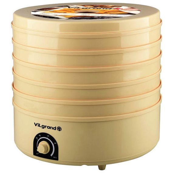 Сушильный аппарат дегидратор для фруктов и овощей VILGRAND VDF520-20 520 Вт 20 Л, Дегидратор AU-788 для овощей | Зображення 2