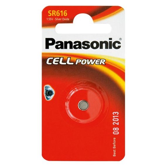Батарейка Panasonic серебряно-цинковая SR616(321, V321, D391) блистер, 1 шт. (SR-616EL/1B)