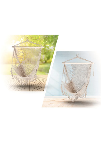 Крісло-гамак Outtec Boho підвісне бежевий | Зображення 4