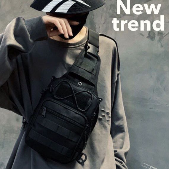 Чоловіча невелика сумка-месенджер, Сумка месенджер шкіряна, Сучасна сумка-месенджер HQ-81 | Зображення 4