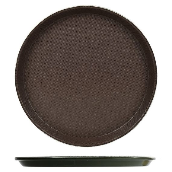 Піднос Stenson Antislip R93017-S 28 см коричневий