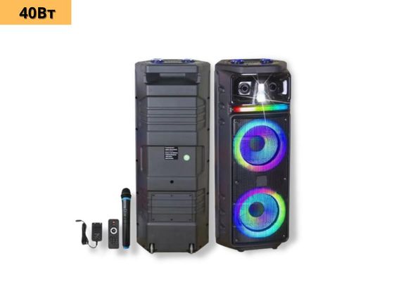 Портативна колонка валіза XPRO M2102 40Вт, USB, SD, FM радіо, Bluetooth, 1 мікрофон, ДК (41195-M2102) | Зображення 1