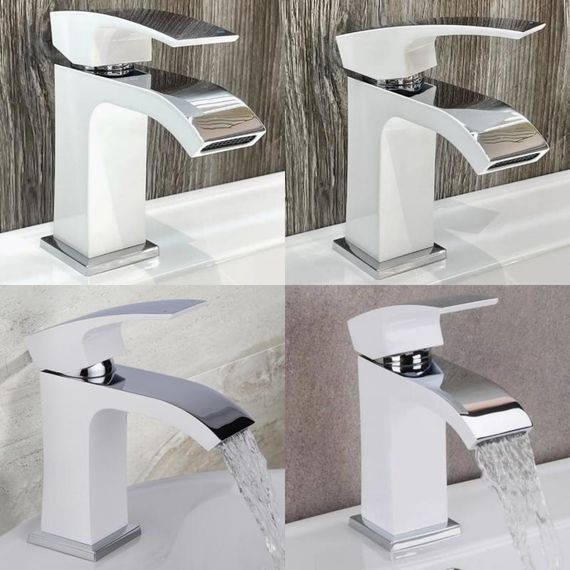Смеситель для раковины Qtap Swan Cascada QTSWA270CRW45568 Chrome/White | Зображення 6
