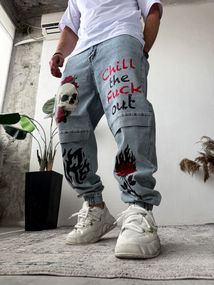 Джинси дтф . Блакитний колір - 73-016