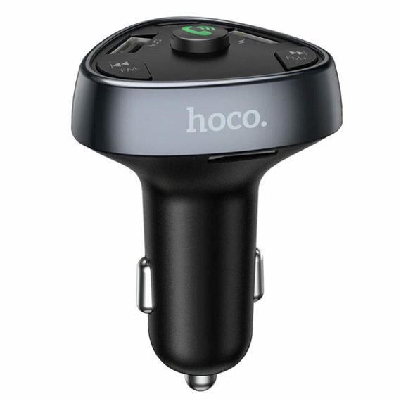 АЗП з FM-модулятором HOCO E51 Road treasure car BT FM transmitter Black | Зображення 2