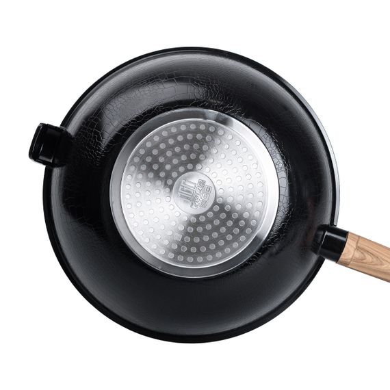 Алюминиевая сковорода 5.6 л с керамическим антипригарным покрытием Ø 30 см черная MGC HP-4-460B | Зображення 1